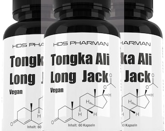 Boost Your Vitality: Long Jack Tongkat Ali Supplement x3, Vegan Capsules