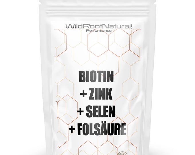 Biotin + Zinc + Selenium + Folic Acid – 100 vegan tablets – Beauty Complex – 1 tablet daily