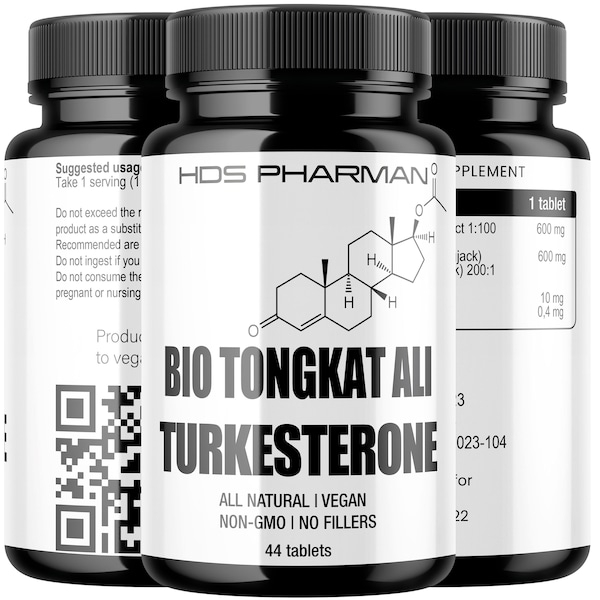 Vegan Tongkat Ali & Turkesterone Bio Tablets - Natural Energy Boost