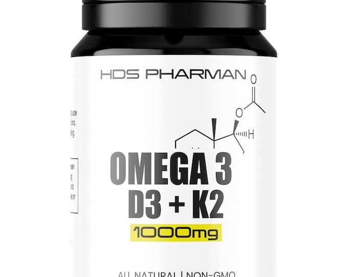 Omega 3 + D3 + K2 Premium Combination | 30 Capsules for 30 Days