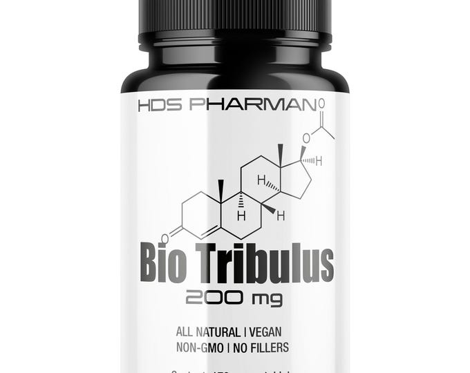 Organic Tribulus Tablets – 90% Saponins – 170 Vegan Tablets | No Additives | Handmade | 170-Day Supply