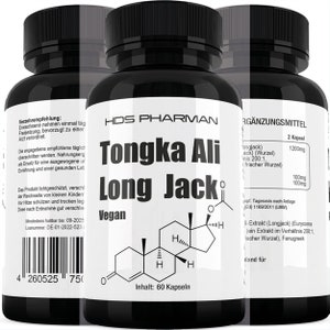 High-Potency Tongkat Ali Extract Capsules Pure & Vegan 1200mg 200:1 Extract Supplement image 1