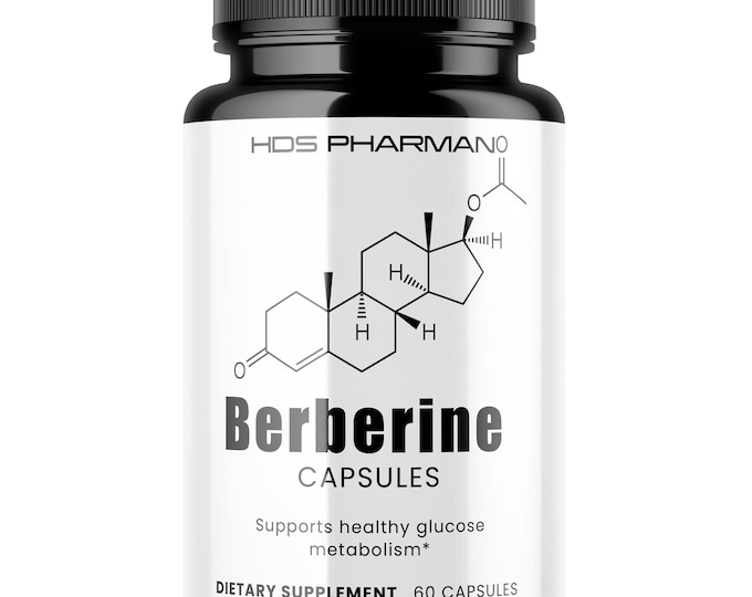 Berberine Complex – With L-Leucine & Olive Oil | 60 vegan capsules 30 days