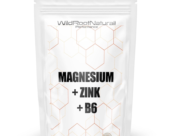 Magnesium Citrate 400 mg + B6 – 90 vegan tablets – Monthly supply – Highly bioavailable