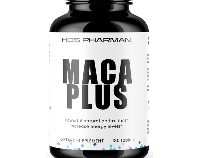 Maca, Gold, Black, Red - 180 Tablets - Handmade