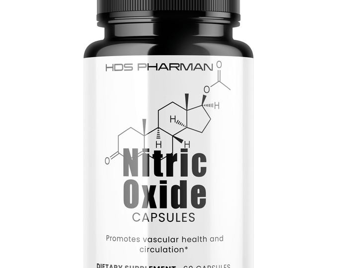 L-Arginine L-Citrulline Capsules – Nitric Oxide Booster for Performance, Endurance & Muscle Support – 60 Vegan Capsules