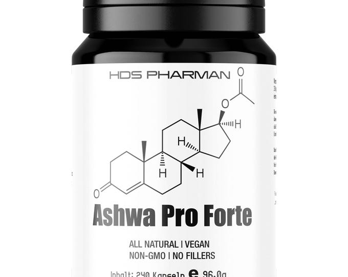 Ashwagandha | Vegan Capsules | No Additives | Handmade in Germany | HDS Pharman
