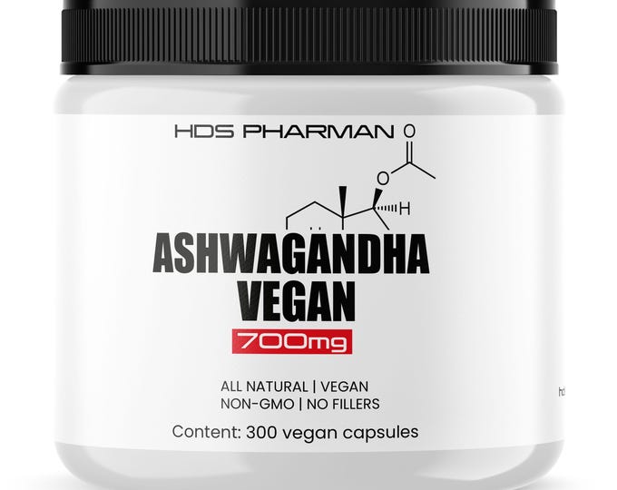 Ashwagandha Capsules Organic High Dose – 300 Vegan Plant Capsules for Stress, Energy & Natural Balance