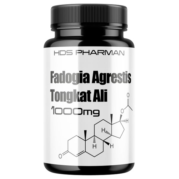 Fadogia Agrestis + Extrait de capsule Tongkat Ali - 1000 mg