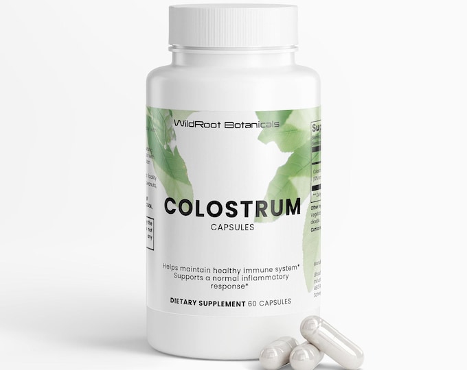 Colostrum Capsules – 500mg with 30% IgG | Dietary supplement for adults