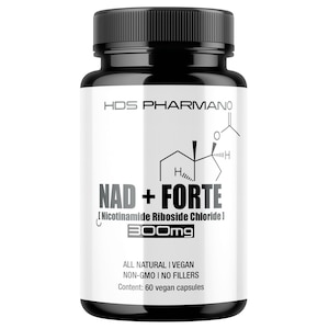 NAD+ Forte – Nicotinamide Riboside Chloride with L-Theanine | 60 vegan capsules