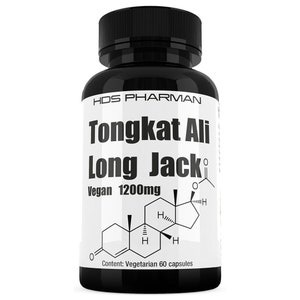 Tongkat Ali I / Long Jack Eurycoma longifolia Capsules (200:1 Extract) - Vegan Capsules!!