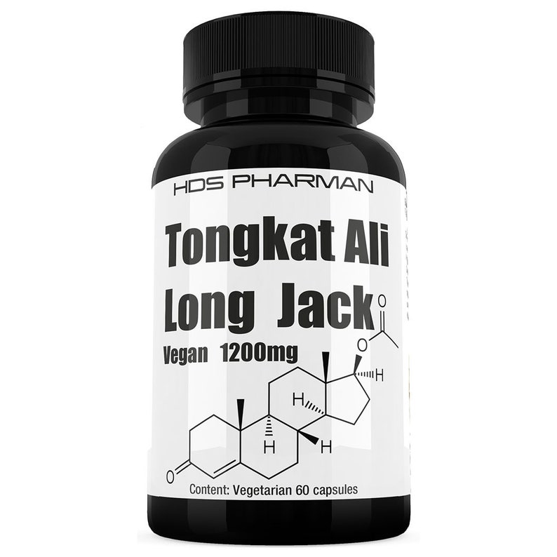 High-Potency Tongkat Ali Extract Capsules Pure & Vegan 1200mg 200:1 Extract Supplement image 2