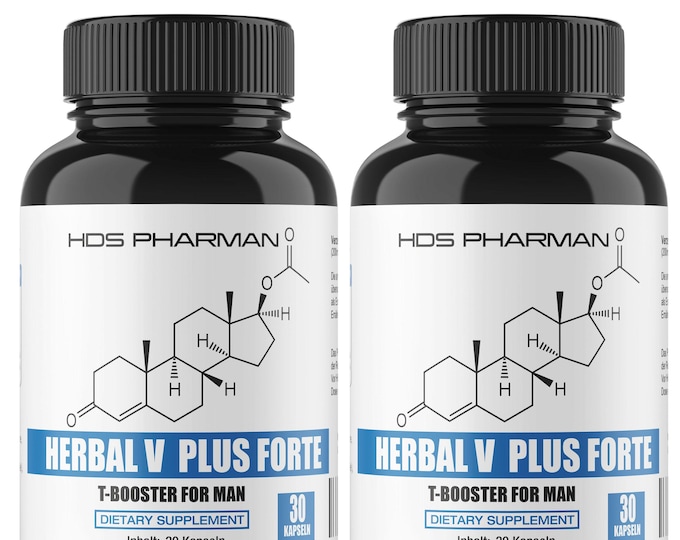 HERBAL V PLUS – 60 Vegan Capsules | Handmade Without Fillers | Plant-Based & Natural
