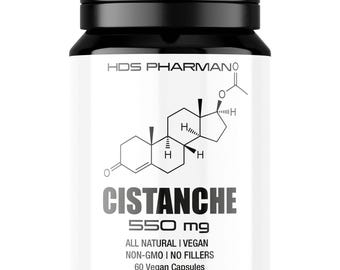 Extracto de Cistanche Tubulosa 1100 mg | Suplemento herbal | Vegano | Sin aditivos | Hecho a mano | Probado en laboratorio | HDS Pharman