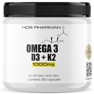 Omega 3 with Vitamin D3 with Vitamin K2 180 capsules