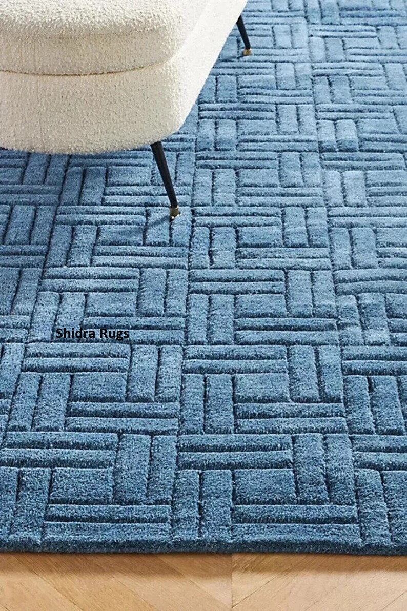 Bone Rugs White Emboss Hand Tufted 100% Pure Woolen Customization Rugs ...