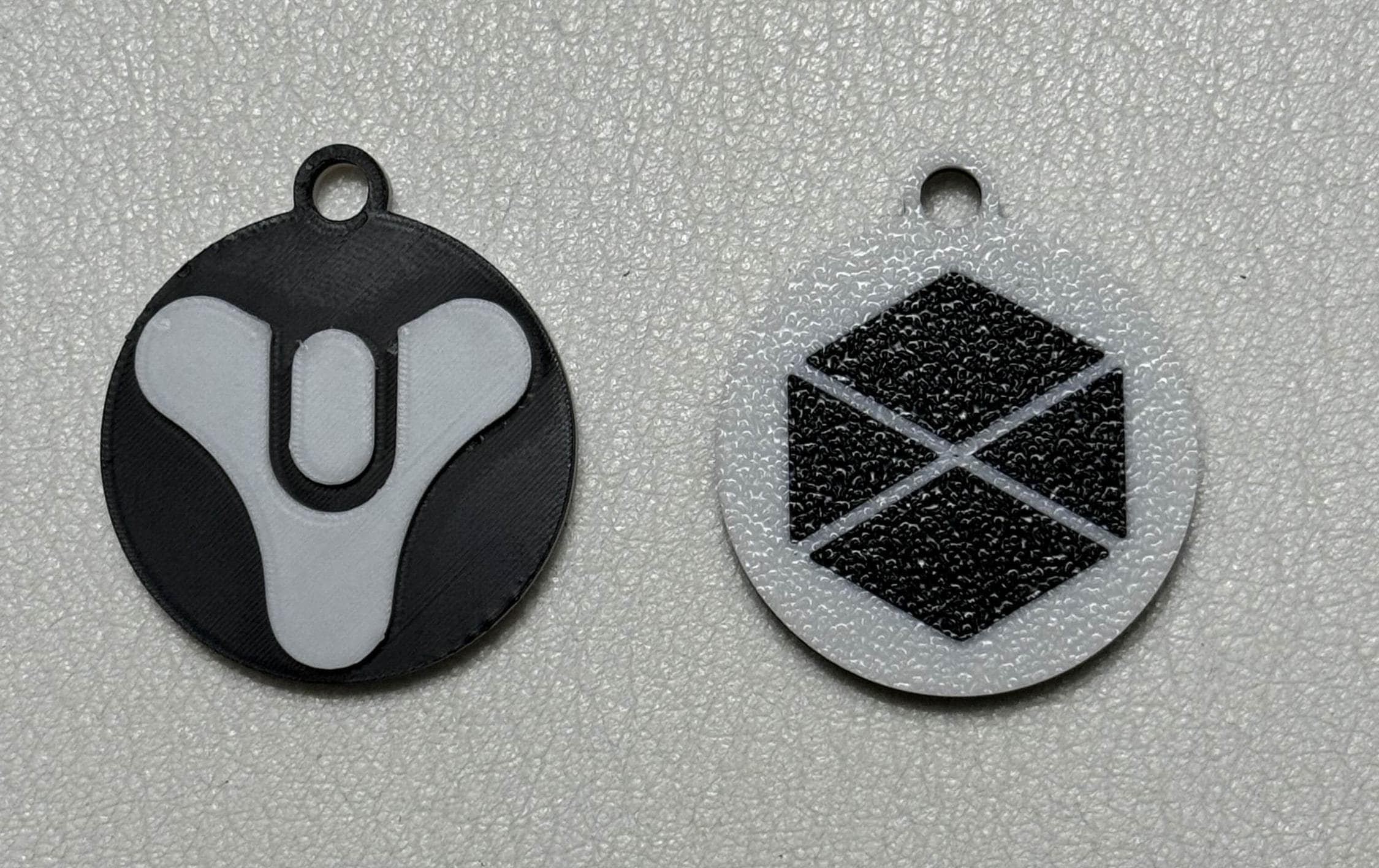 Double-sided Destiny 2 Keychain – Raid, Hunter, Warlock, and Titan ...