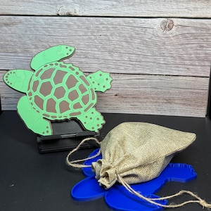 Survivor Turtle Puzzle: Utmaningsspel med 35 bitar och displaybas