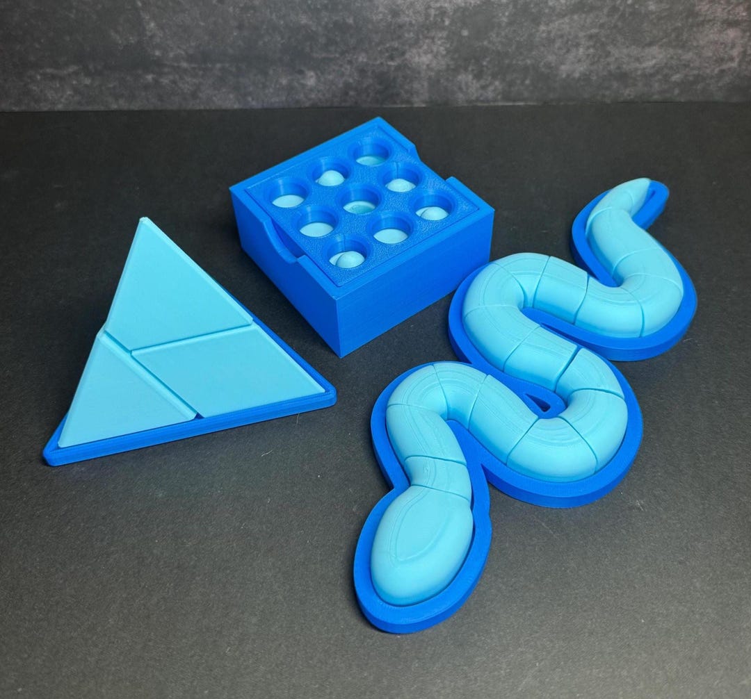 Survivor Puzzle Desktop Pack – | Snake | |puzzle Box| 4-piece Triangle ...