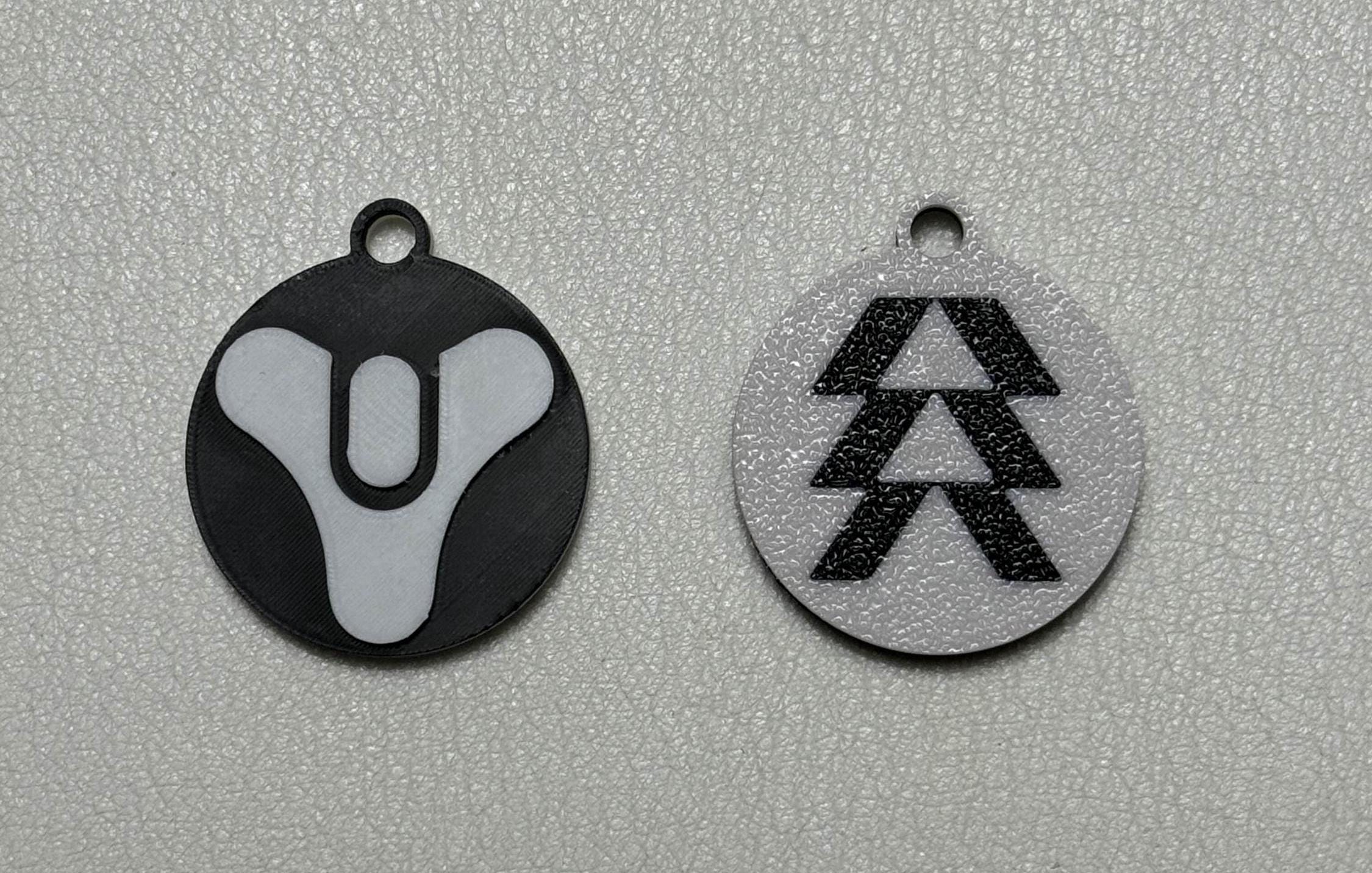 Double-sided Destiny 2 Keychain – Raid, Hunter, Warlock, and Titan ...