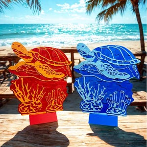 Överlevande stående sköldpadda korallrev pussel | Säsong 49 | Anpassningsbara färger | 29 bitar