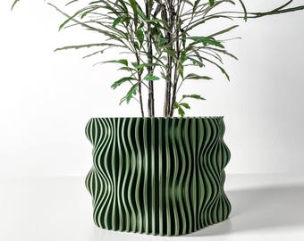 Indoor Planter Pot Muxel with Drainage and Drip Tray
