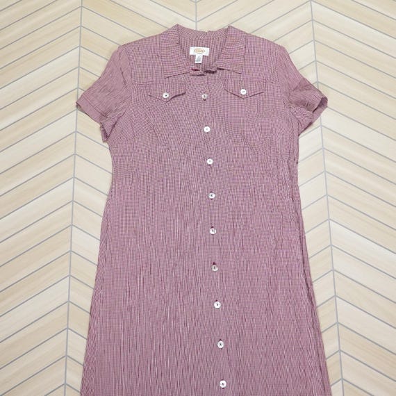 Vintage Talbots Gingham Maxi Dress - Size 16 - Etsy Vintage Talbots Gingham Maxi Dress - Size 16 - Etsy