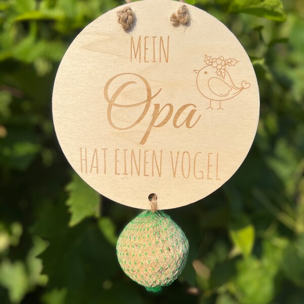 Opas Papas Mamas Omas Meise Vogel Frühling Opa Oma Mama Papa Geschenk Holz personalisiert Geburtstag Hochzeit Muttertag Vatertag lustig