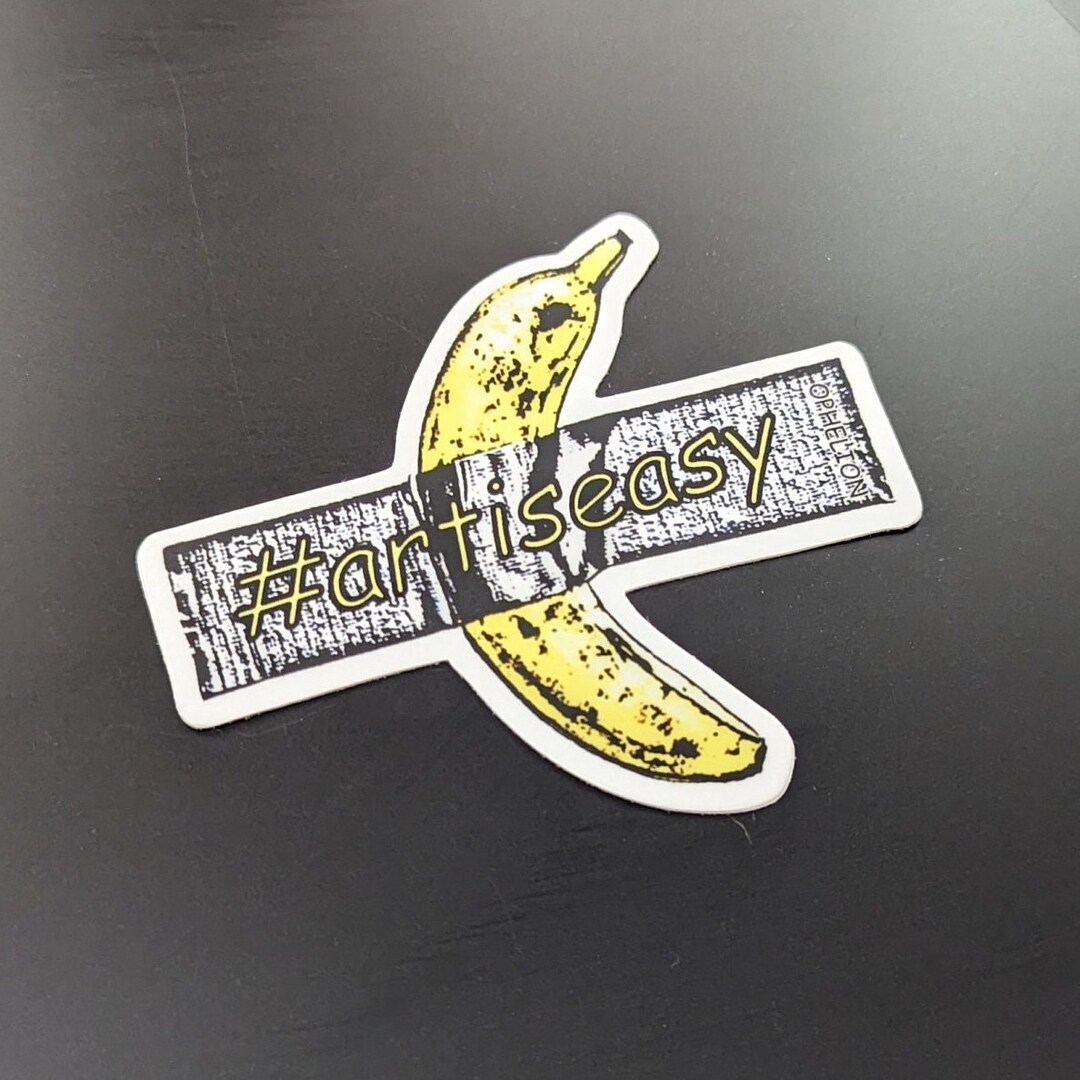 Art is Easy Art Basel Banana Duct Tape Sticker Etsy