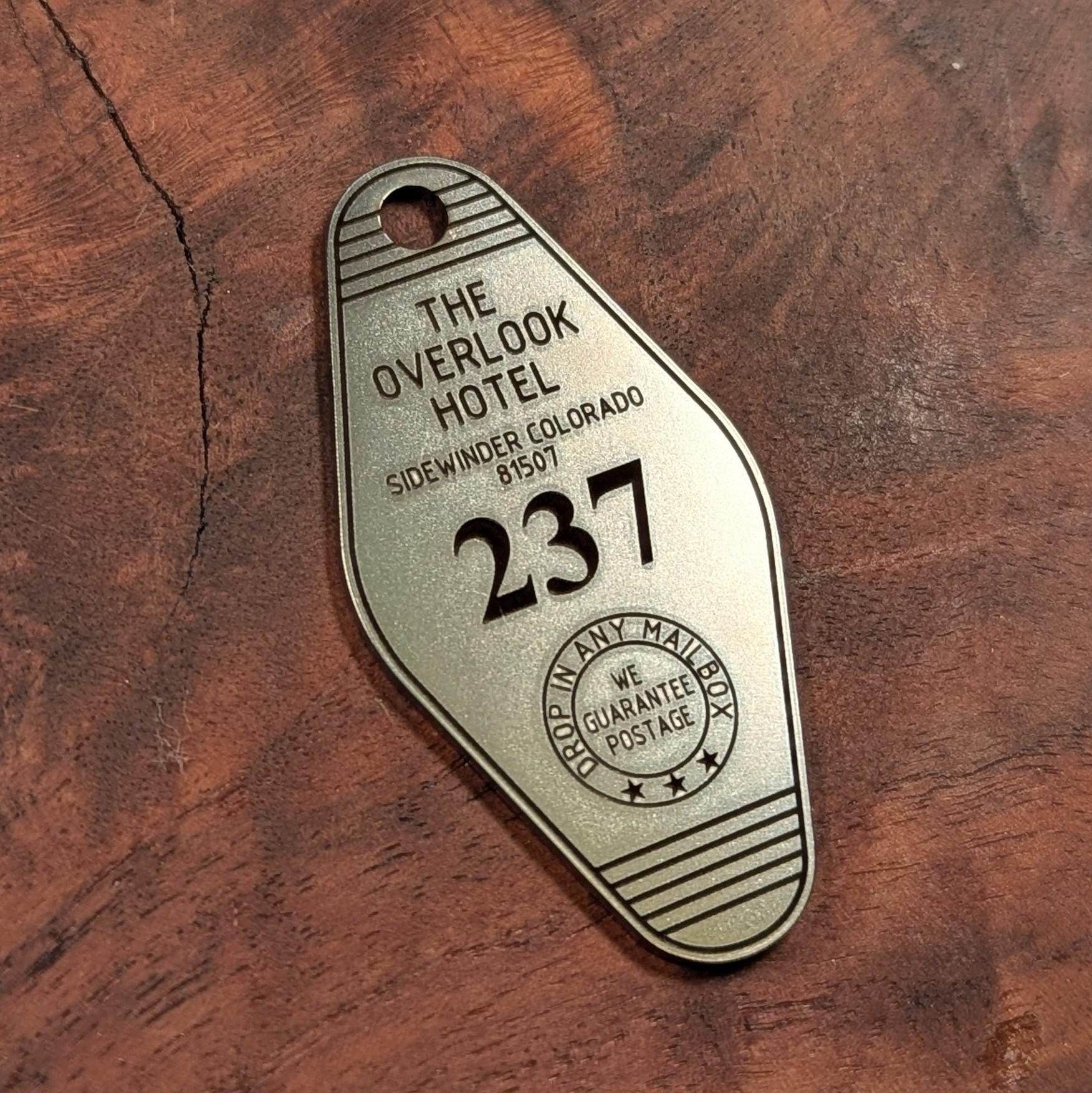 Overlook Hotel Room 237 Retro Motel Key Fob – Stainless Steel