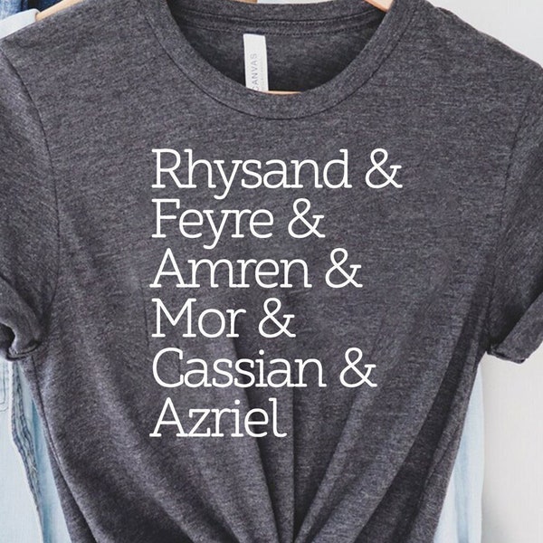 The Night Court Squad T-shirt, A Court of Thorns and Roses- Rhysand, Feyre, Amren, Mor, Cassian, Azriel-Night Court Shirt, Tv Show Tee