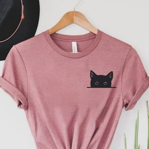 Black Cat Shirt, Gift for Cats Lover, Cat Mom Shirts, Cat Shirt Women, Cat Shirt Kids, Cat Shirt, Cute Kitty Tee, Kitten T-shirt, Pet Shirt