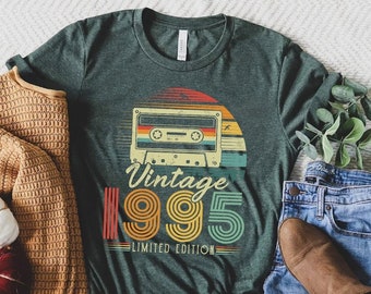 Vintage 1995 Shirt, 30th Birthday Gift For Men, 30th Birthday Best Friend, 30th Bday, Seventies Shirt, Turning 30 Birthday Gift,Born in 1995