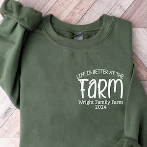 Farm Est Custom Shirt, Customizable Farm Name Est Shirt, Life Is Better On The Farm Tee, Farm Matching Family Shirt, Pocket Farmer Shirt