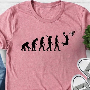 Basketball Shirt, Sport Shirt, Basketball Lover Shirt, Gift For Boy Friend, Basketball Evolution Tee, Basketball Love, Basketball Player Tee
