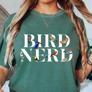 Comfort Colors® Bird Nerd Shirt, Bird Lover Shirt, Funny Bird Watcher Shirt, Animal Lover Shirt, Gift for Bird Nerd, Bird Shirt,Bird Watcher