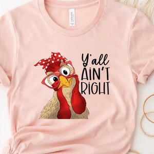 Hen Chicken 4H Farm Egg Humor Shirt For Women, Cute Glasses Chick, Funny Backyard Chicken, Chicken Gift Shirt, Mother's Day Shirt,Mama Shirt