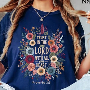 Comfort Colors® Trust In The Lord Shirt, Religious Shirt, Faith Shirt, Christian Gift,Gift For Christian,Sunday Church Shirt,Made to Worship