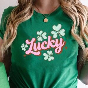 Lucky Shirt, Retro St Patricks Day Shirt, St Patricks Day Shirt, Cute St Pattys Shirt, St Patrick Tee, Patrick&#39;s Lucky Shirt, Shamrock Shirt