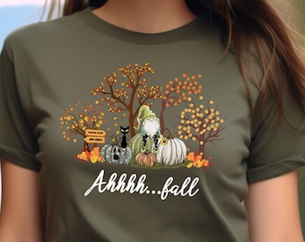 Fall Sweatshirt, Fall Shirt, Ahh Fall Shirt, Fall Season Shirt, Fall Leaves Shirt, Fall Gnome Shirt, Pumpkin Shirt, Autumn Shirt, Fall Tree