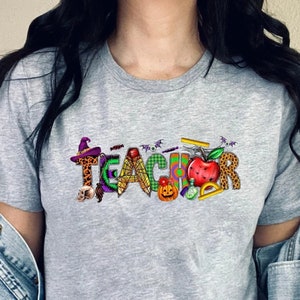 Halloween Teacher Shirt, Fall Teacher Shirts, Pumpkin Teacher Shirt, Cute Teacher Shirt, I Teach The Cutest Pumpkins In The Patch Shirt,Fall