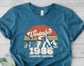 1986 Vintage Birthday Shirt ,Vintage 1986, 1986 Shirt, 38th Birthday Shirt, 38th Birthday Best Friend, 38th Birthday Woman, Limited 1986 Tee