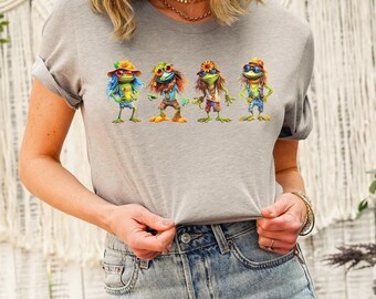 Funny Frog Shirt, Froggy Tee, Funny Frog Self Care Shirt, Frog And Toad Shirt, Cottagecore Frog Shirt, Summer Shirt, Retro Frog Tshirt, Frog