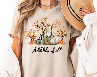 Fall Sweatshirt, Fall Shirt, Ahh Fall Shirt, Fall Season Shirt, Fall Leaves Shirt, Fall Gnome Shirt, Pumpkin Shirt, Autumn Shirt, Fall Tree