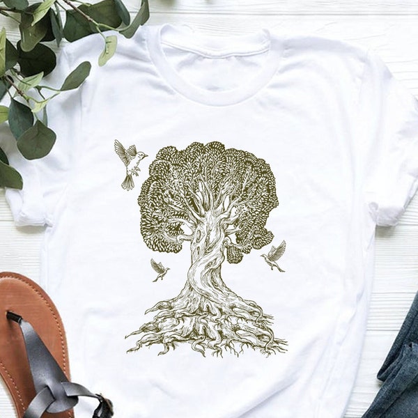 Tree Shirt, Gnarled Tree T-shirt, Men's Graphic Tee, Tree of Life Shirt, Scatterbrain Tees, Cool Gifts, Tree Tee, Gnarled Tree Shirt, Tree T