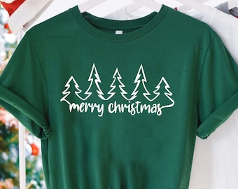 Christmas Trees Shirt, Christmas Shirts For Women, Christmas Tee, Christmas TShirt, Shirts For Christmas, Cute Merry Christmas Shirts