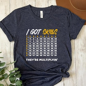 Math Teacher Shirt, Multiplying T-Shirt, Math Shirt, Funny Math Gift, Math Teacher Gift, Math Teacher Gift,Math Skills Shirt, Christmas Gift