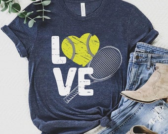 Tennis Shirt For Women, Tennis Love Shirt, Tennis Gifts, Tennis Mom T-Shirt, Sports Mom Apparel, Tennis Coach Gift, Table Tennis Player Gift