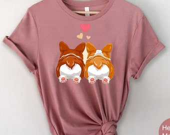 Corgi Shirt, Cut Corgi Butt Shirt, Corgi T-Shirt, Animal Lover shirt, Funny Gift for Corgi Lover, Corgi Butt, Funny Dog Shirt, Dog Lover Tee